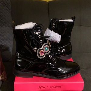 Betsy Johnson Dexter rhinestone boots
